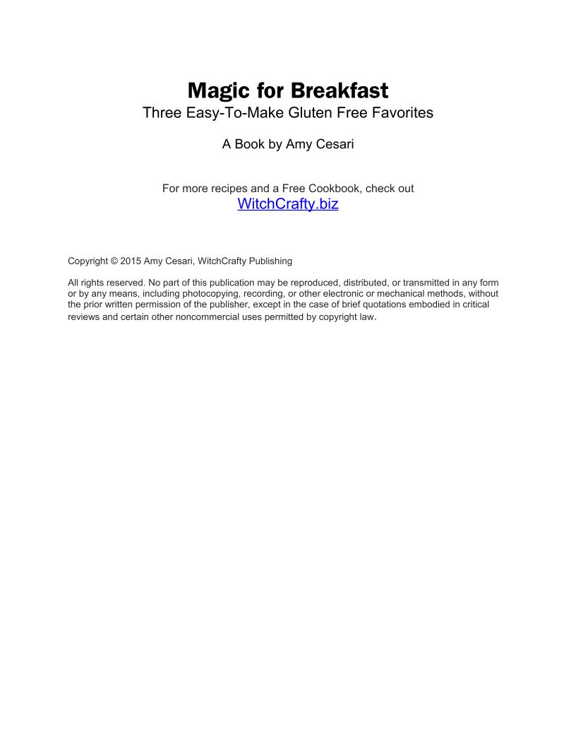 Unlock the Enchanting Magic for Breakfast eBook with Gluten-Free Recipes