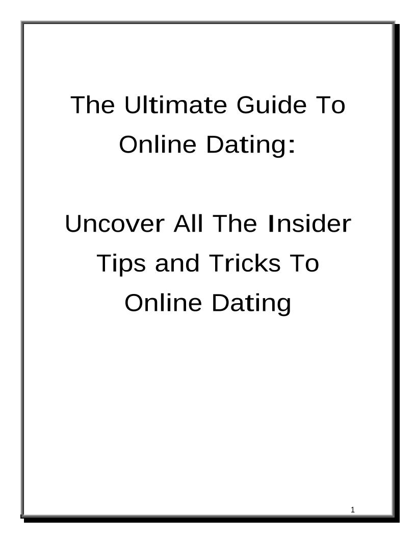 Discover the Ultimate eBook Guide to Online Dating Tips and Tricks