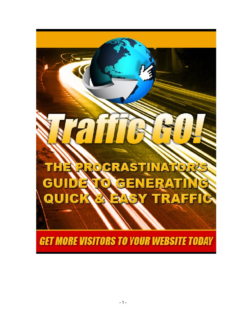 The Procrastinator's eBook: Lazy Ways to Master Internet Marketing Traffic