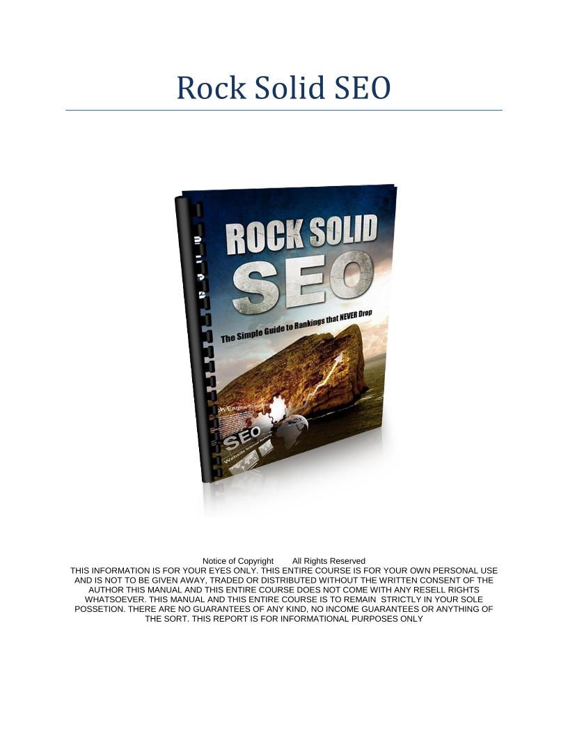 The Ultimate eBook on Rock Solid SEO Strategies for Digital Success