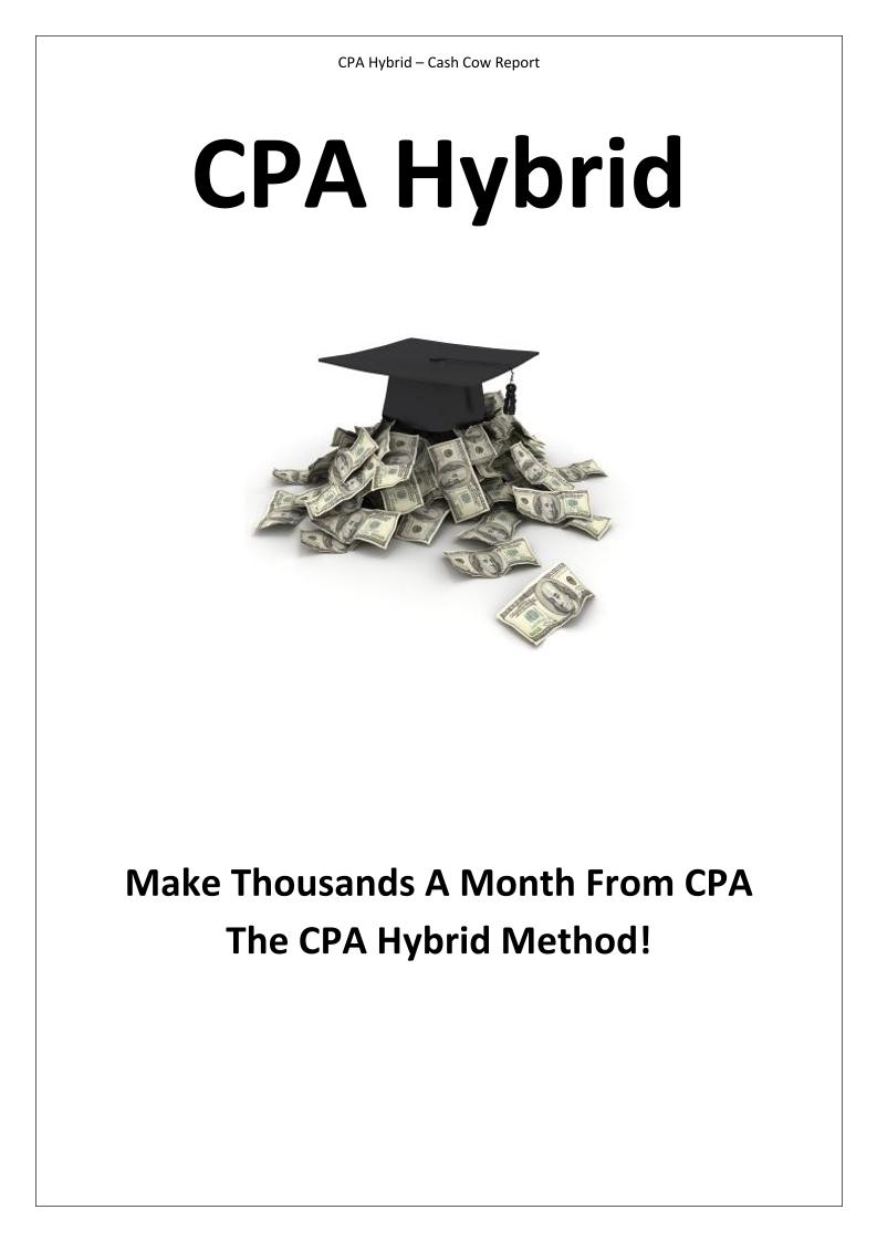 The CPA Hybrid Cash Cow eBook: Strategies for Lucrative CPA Income