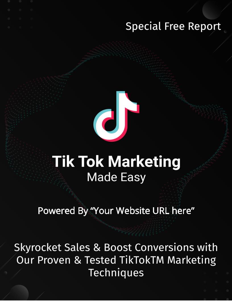 eBook: Mastering TikTok Marketing Strategies for Business Success
