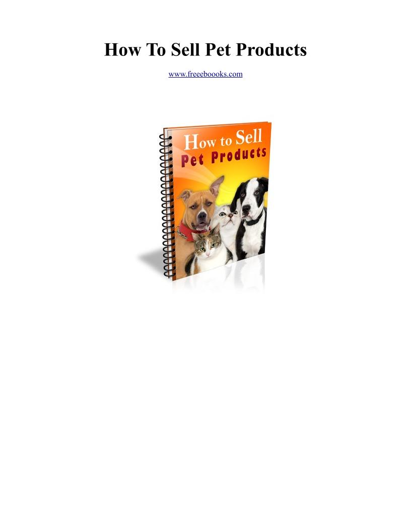 Ultimate eBook Guide to Selling Pet Products Effectively