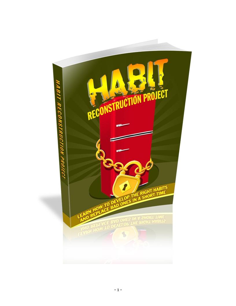 Unlock Success Through Habit Reconstruction eBook