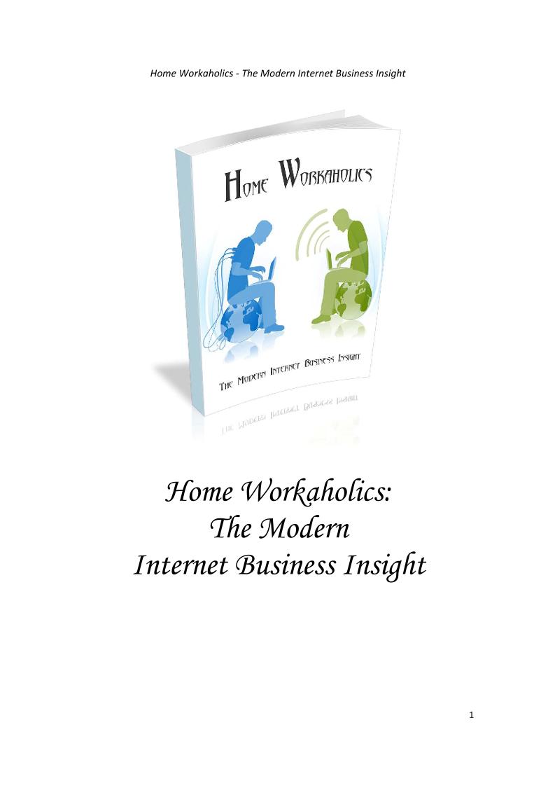 eBook: Conquering Home Workaholism in Modern Internet Business