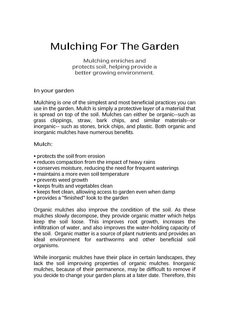 Discover the Essential eBook Guide to Effective Mulching Techniques