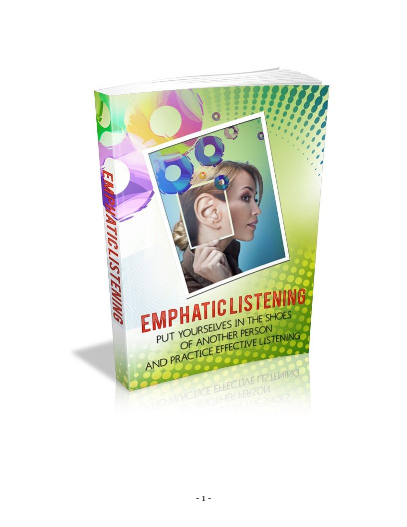Unlock the Power of Empathic Listening with This eBook