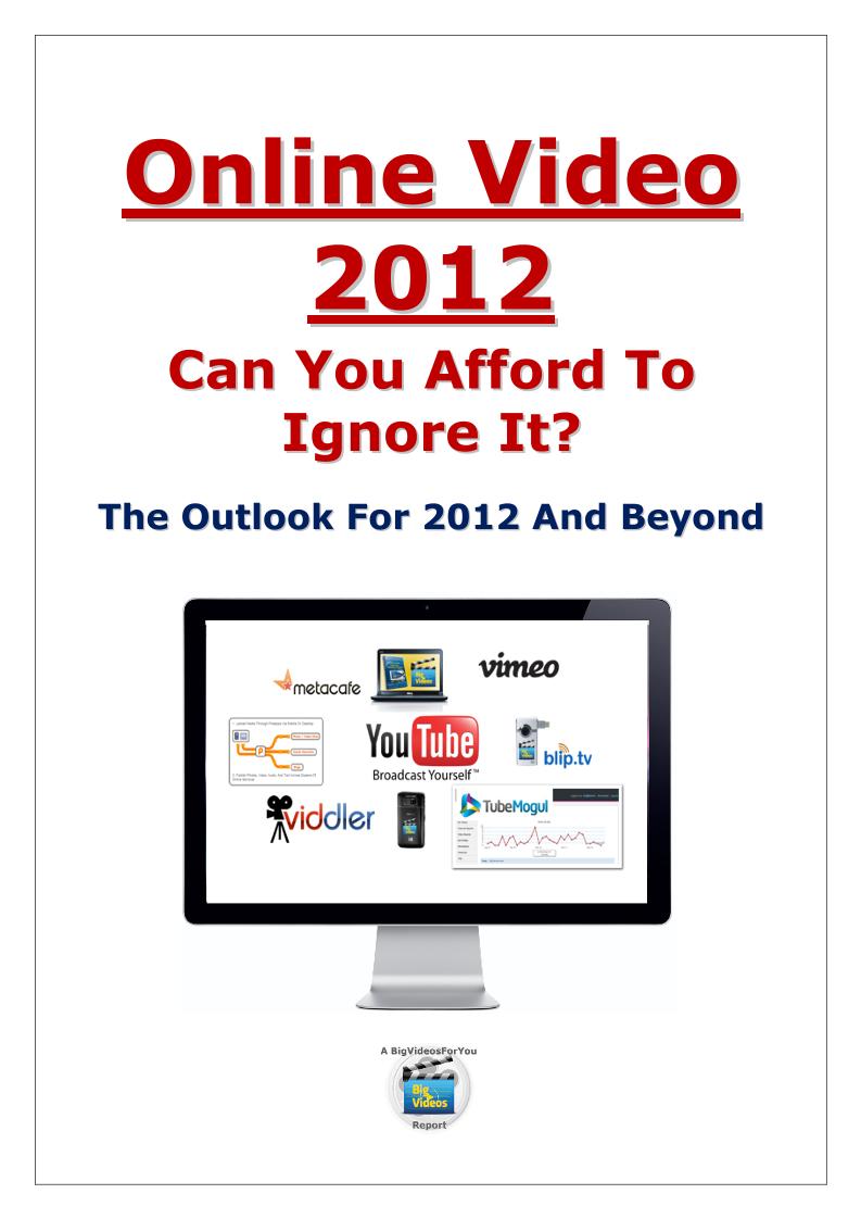eBook: The Ultimate Guide to Online Video Success in 2012 and Beyond