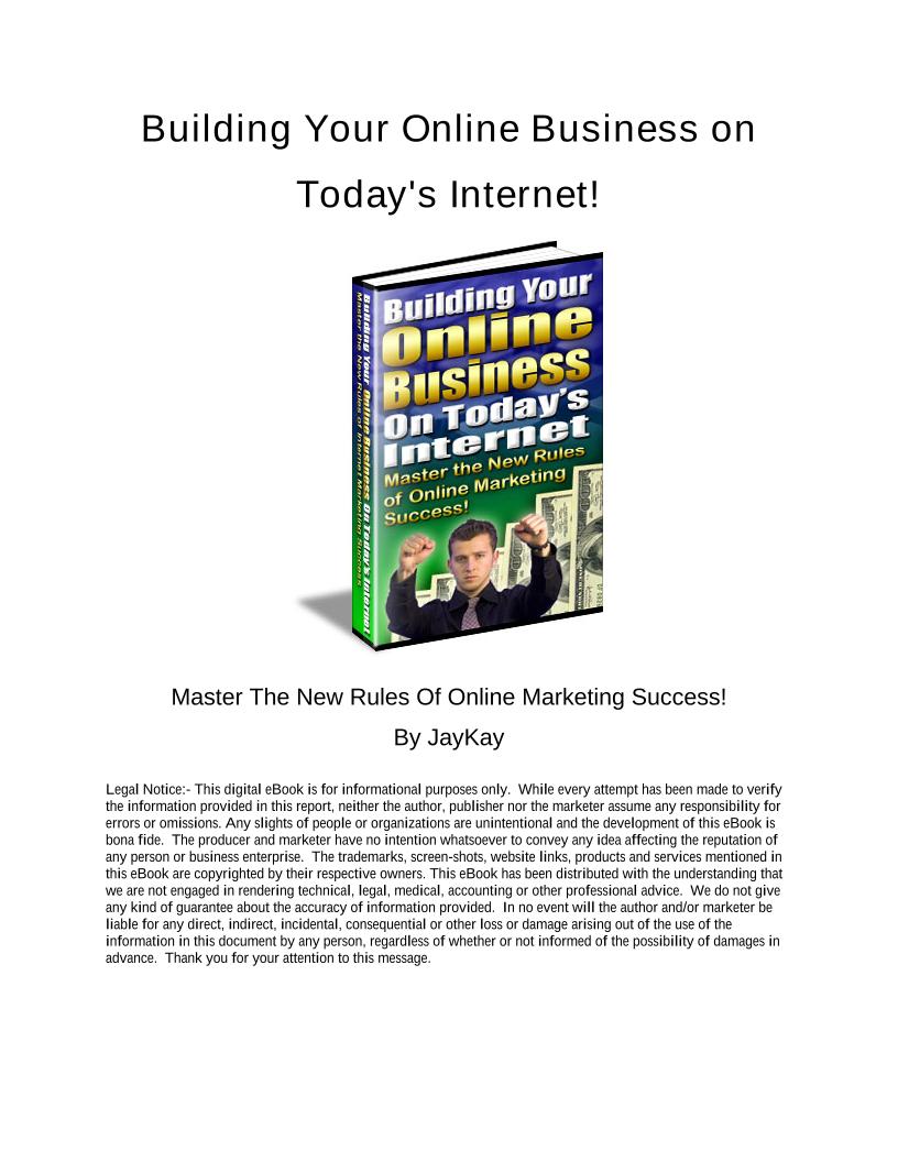 Essential eBook: Building Your Online Business with Modern Internet Strategies