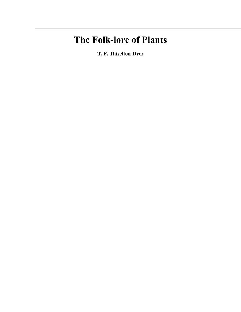 eBook Plant Folklore Myths Legends and Superstitions