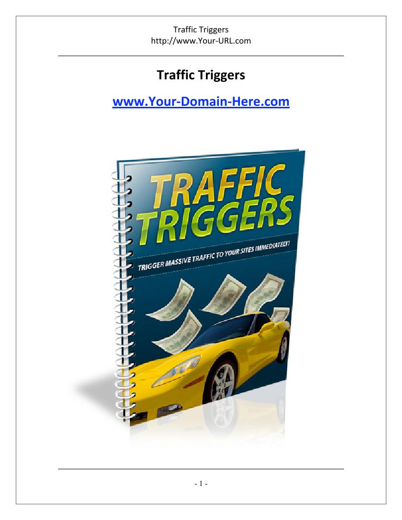 Unlock Traffic Secrets: The Ultimate eBook on Traffic Triggers