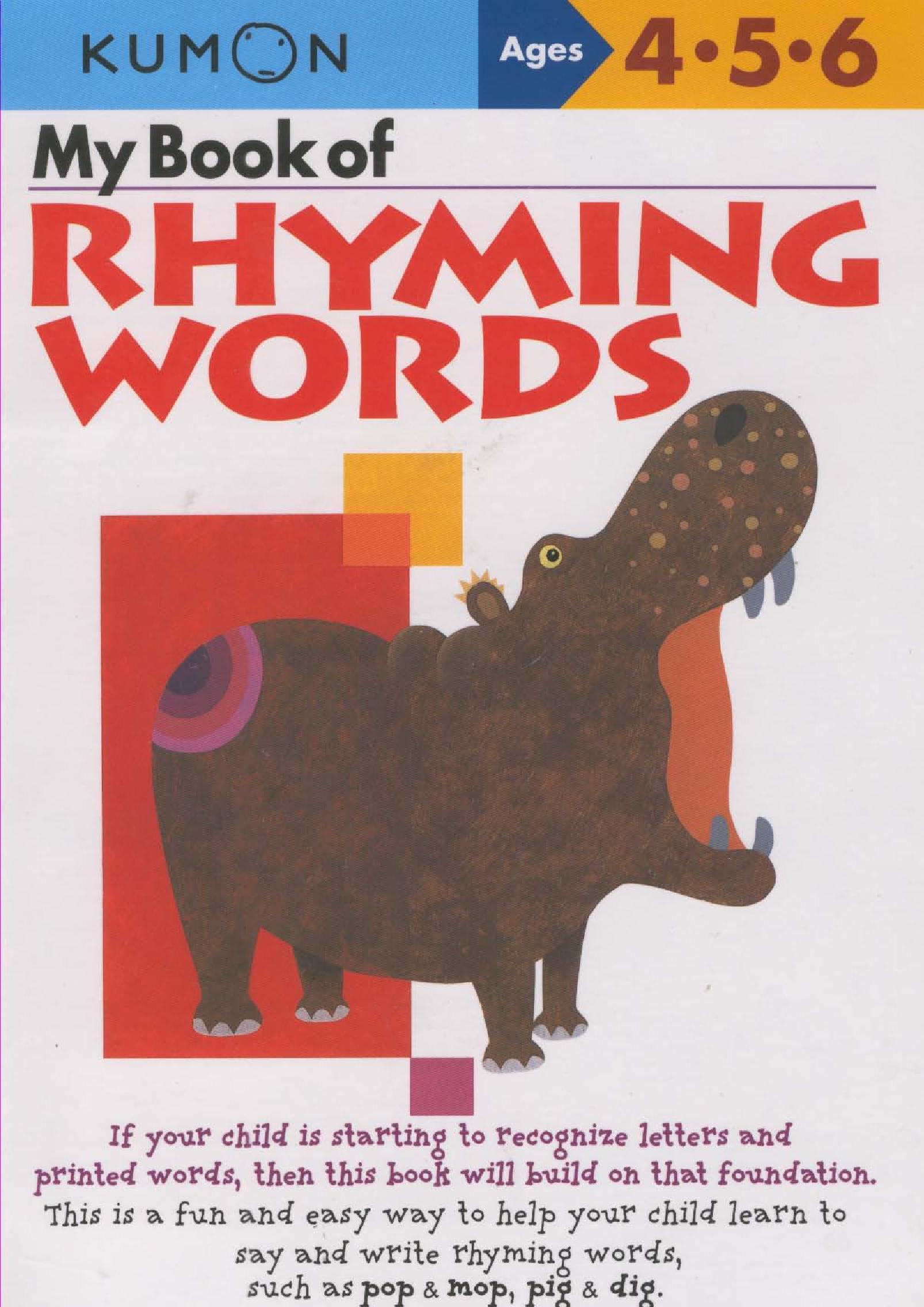 Explore the Magic of Rhyming Words eBook for Ages 4-6