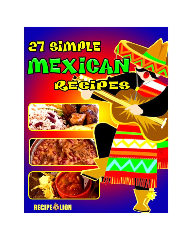 Delicious 27 Simple Mexican Recipes eBook Guide