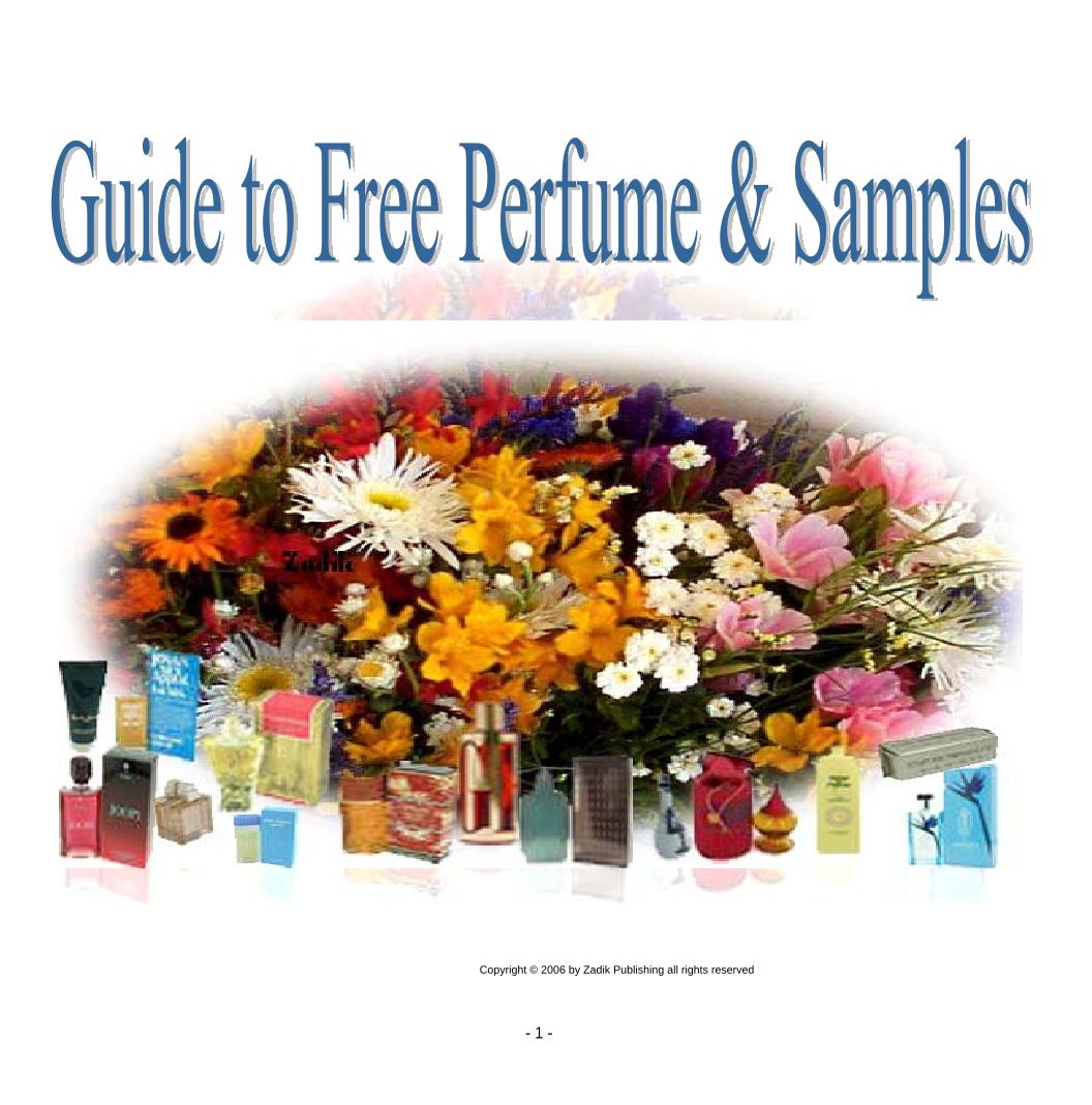 Essential eBook Guide to Free Perfume Samples and Beauty Secrets