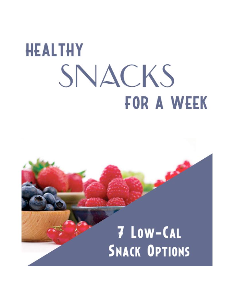 Discover the eBook: Healthy Snacks for a Week of Nutritious Bites