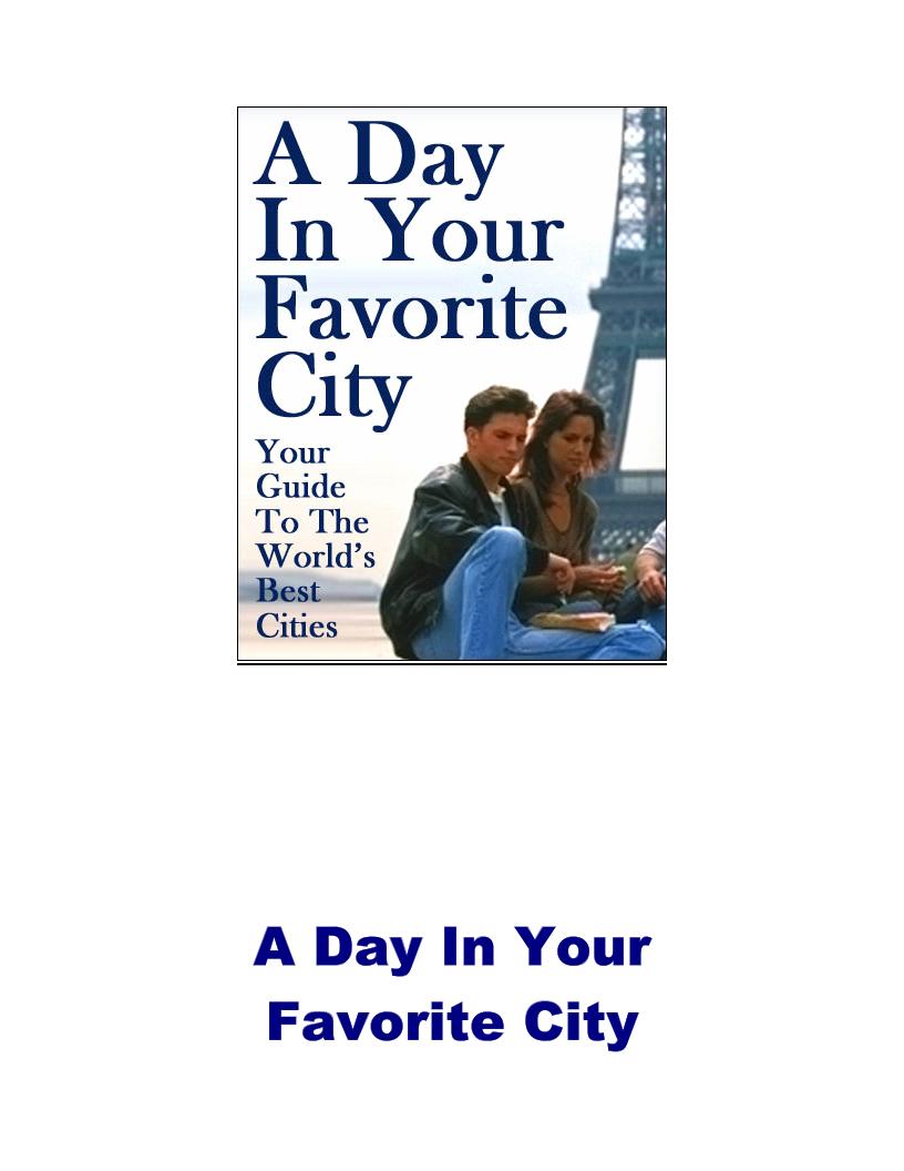 Embark on Global Adventures: Your Essential eBook Travel Guide to Top Cities