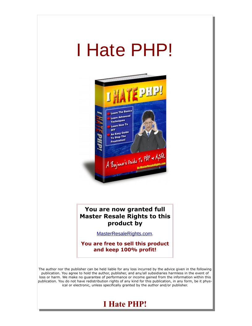 eBook: Quick PHP Mastery – Turn Ideas to Profit in a Day