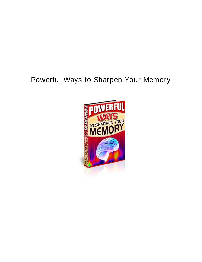 Unlock Your Mind's Potential: The Ultimate eBook on Sharpening Memory