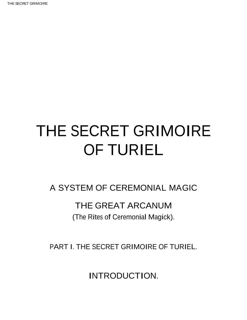 Discover the eBook Secrets of the Ancient Grimoire of Turiel