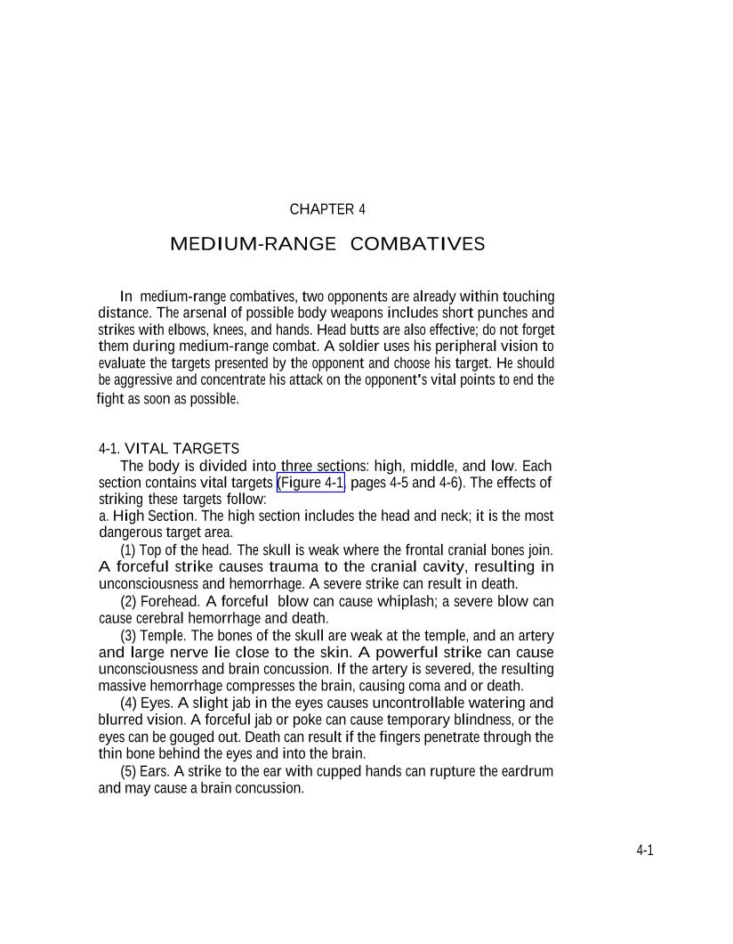 eBook Guide to Mastering Medium-Range Combatives and Vital Targets