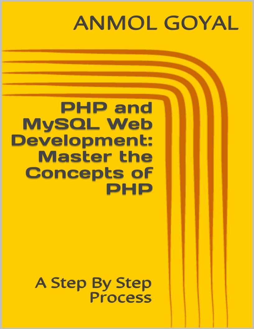 eBook: Mastering PHP and MySQL Web Development Step by Step