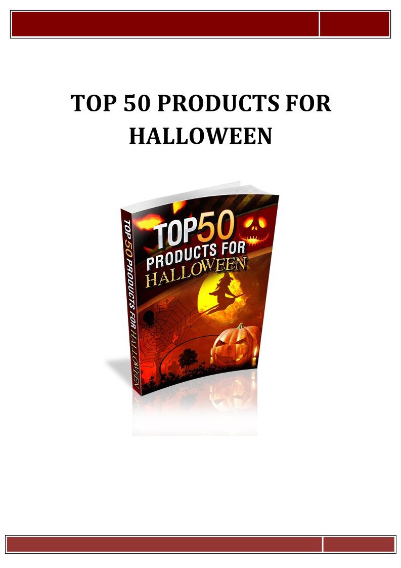 Ultimate eBook Guide to Top 50 Halloween Products for Spooky Fun