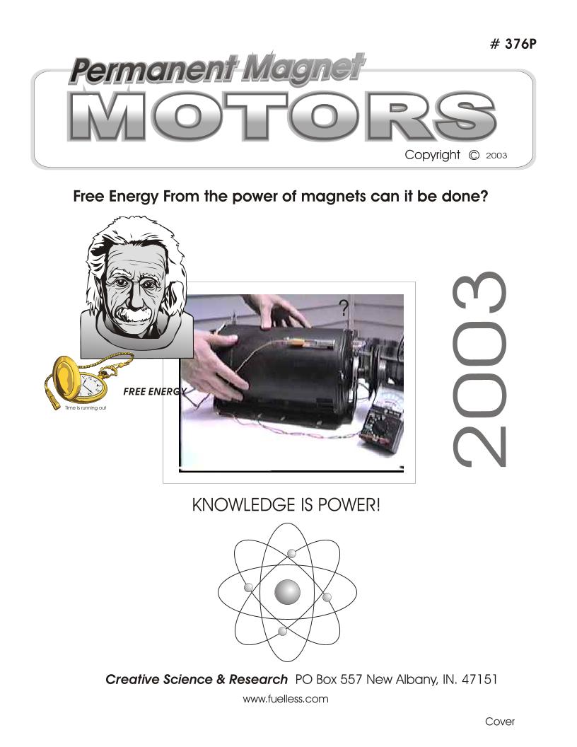 eBook: Harnessing Free Energy with Permanent Magnet Motors Guide