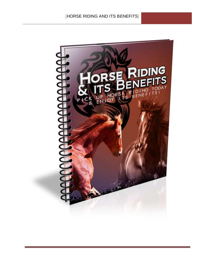 Explore the eBook: Horse Riding and Its Incredible Benefits