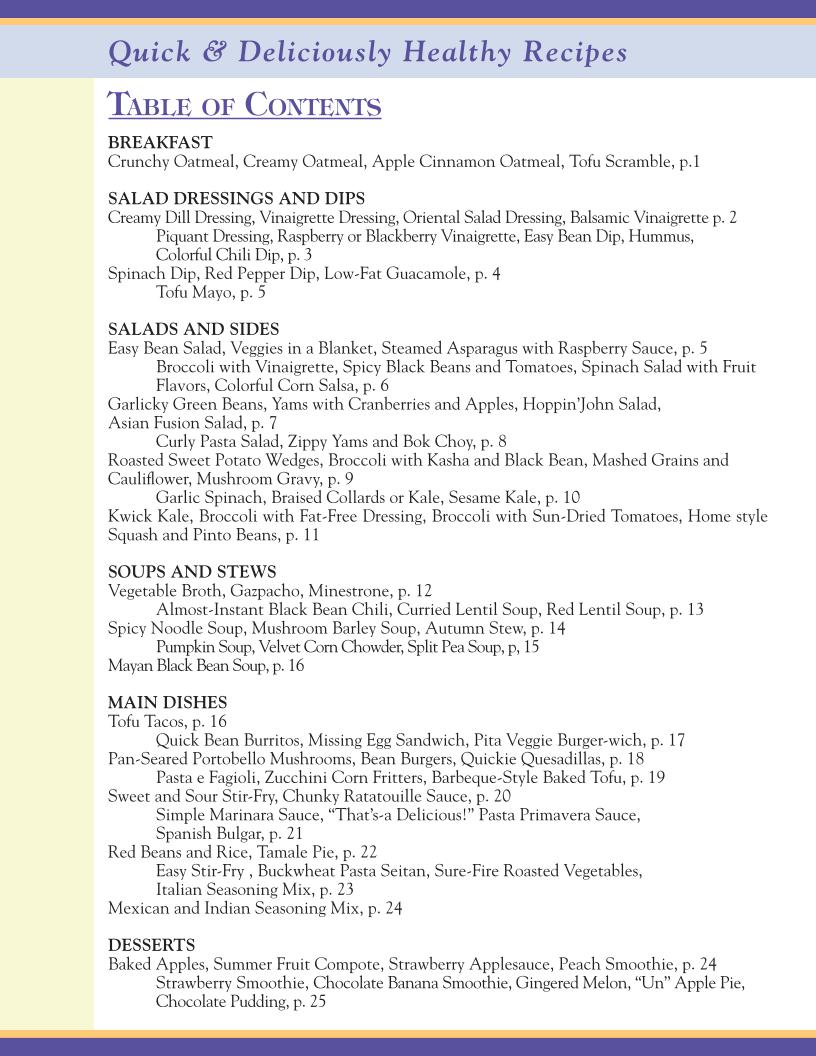 eBook: Quick and Deliciously Healthy Recipes for Everyday Meals