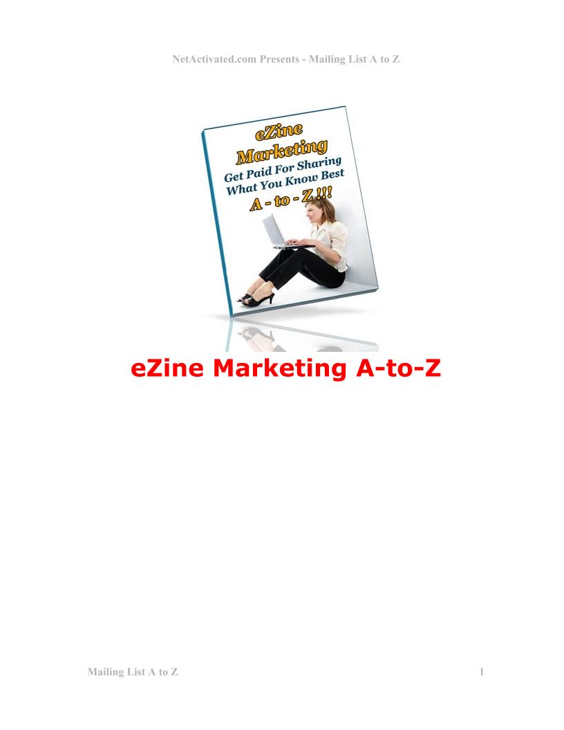 Ultimate eBook on Mailing List and eZine Marketing Essentials