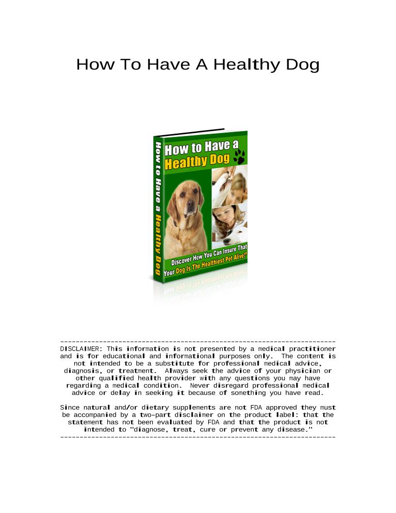 eBook: Essential Guide to Keeping Your Dog Healthy and Happy