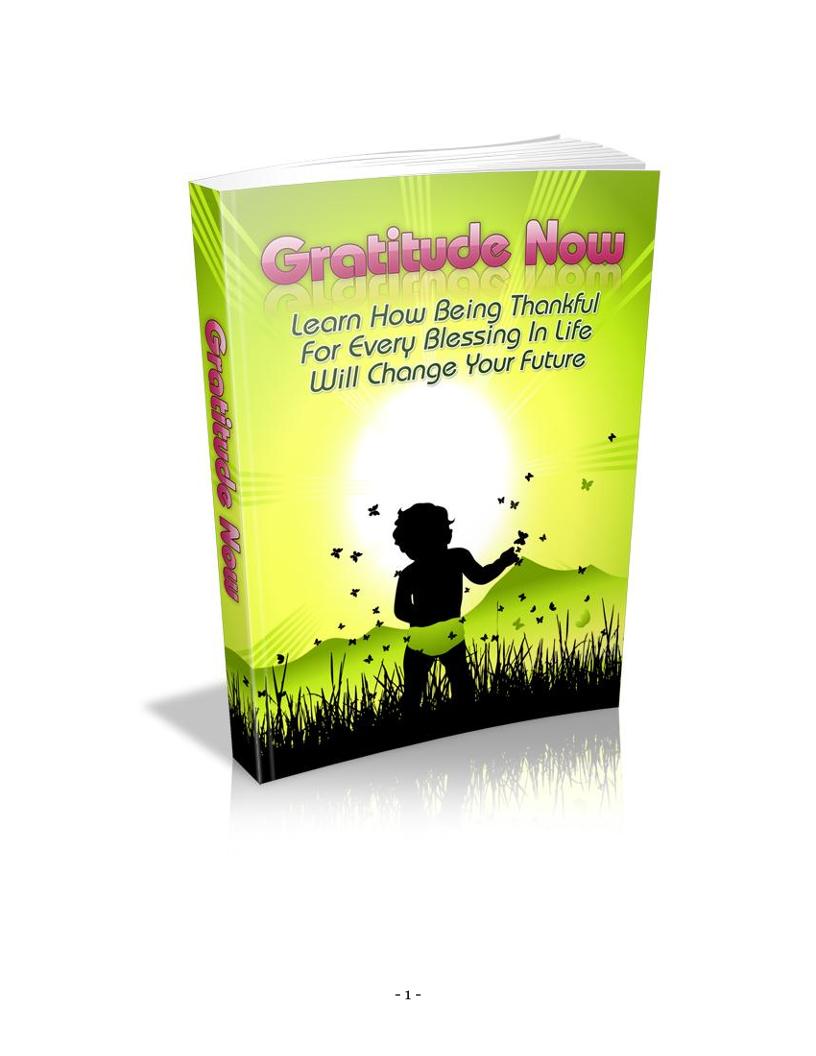 Gratitude Now eBook: Harness Appreciation for Ultimate Success