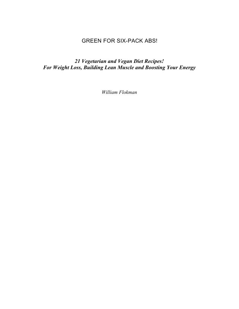 eBook: Green Recipes for Six-Pack Abs and Vegan Energy