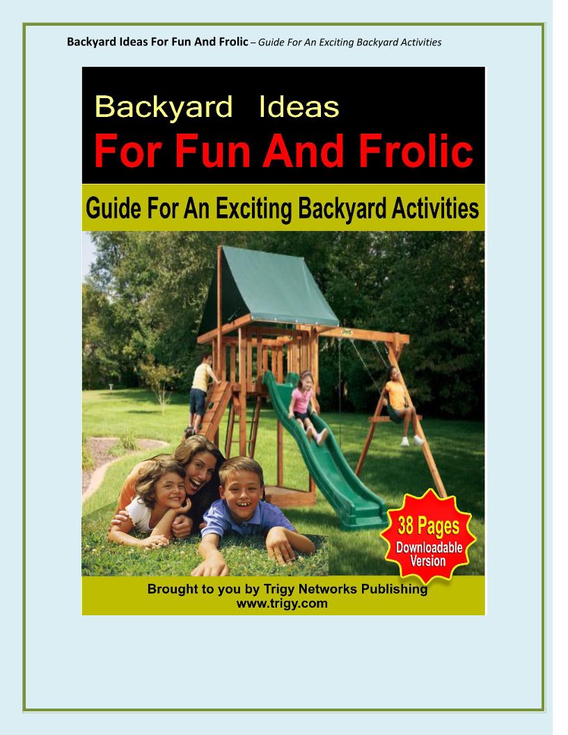 eBook: Ultimate Backyard Fun Guide – Ideas for Frolic and Adventure