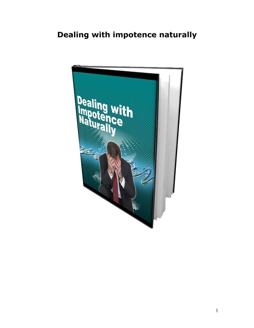 The eBook Guide to Natural Impotence Remedies and Lifestyle Changes