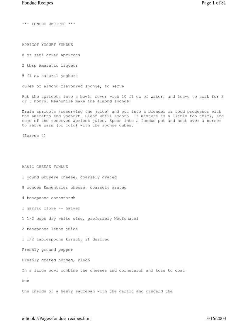 eBook: Irresistible Fondue Recipes for Every Gathering