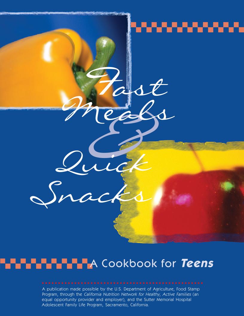 eBook: Quick and Easy Recipes for Teens' Fast Meals and Snacks