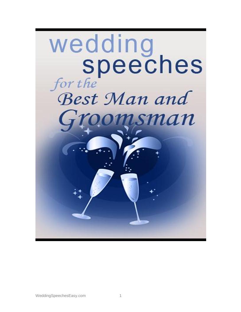 The Ultimate eBook Guide to Mastering Wedding Speeches