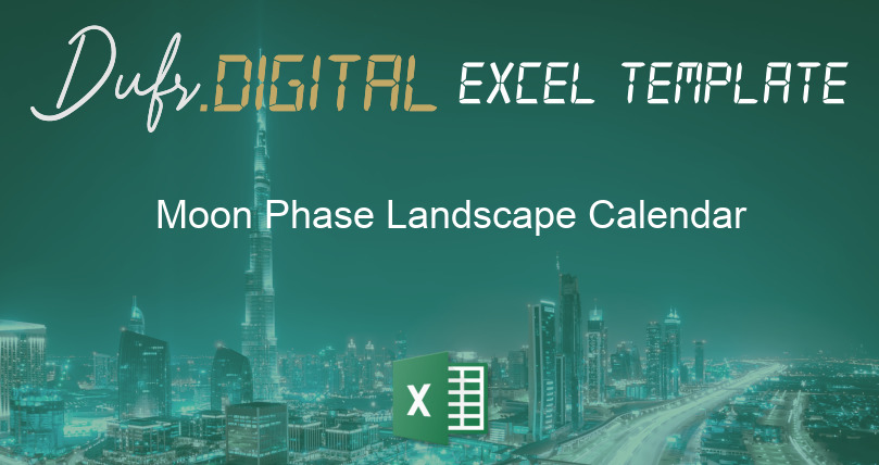 Moon Phase Landscape Calendar