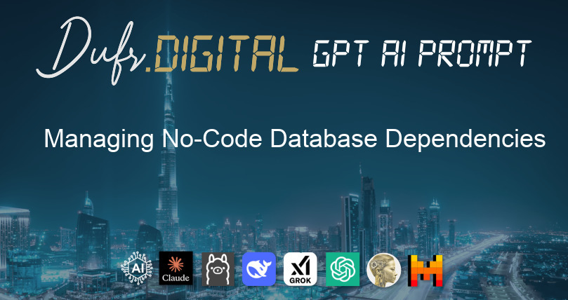 Managing No-Code Database Dependencies