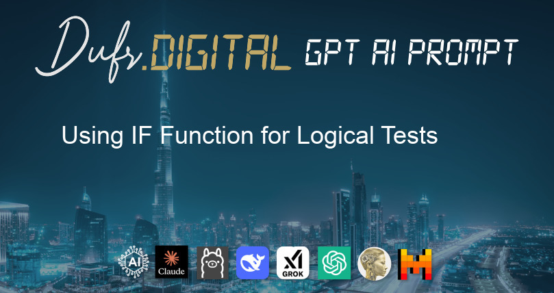 Using IF Function for Logical Tests