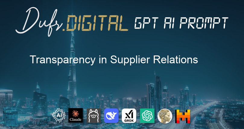 Transparency in Supplier Relations