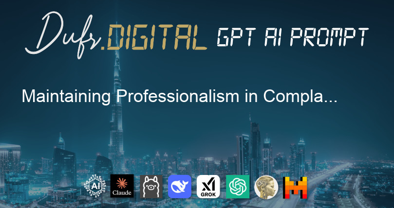 Maintaining Professionalism in Complaints