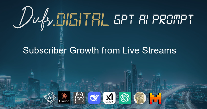 Subscriber Growth from Live Streams