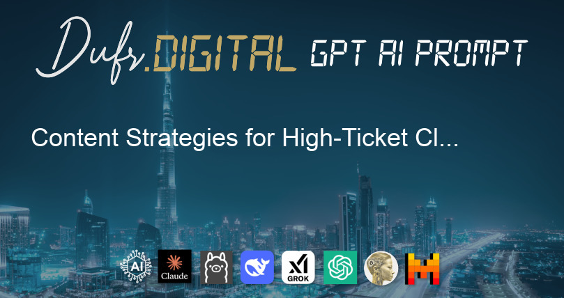 Content Strategies for High-Ticket Clients