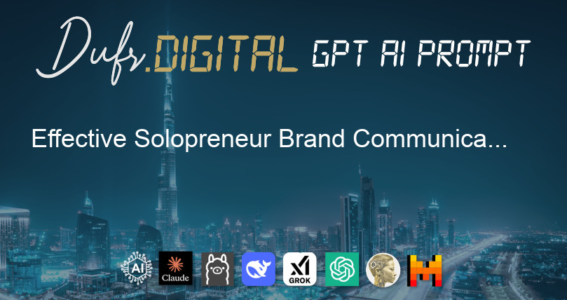 Effective Solopreneur Brand Communication