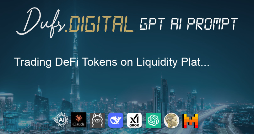 Trading DeFi Tokens on Liquidity Platforms