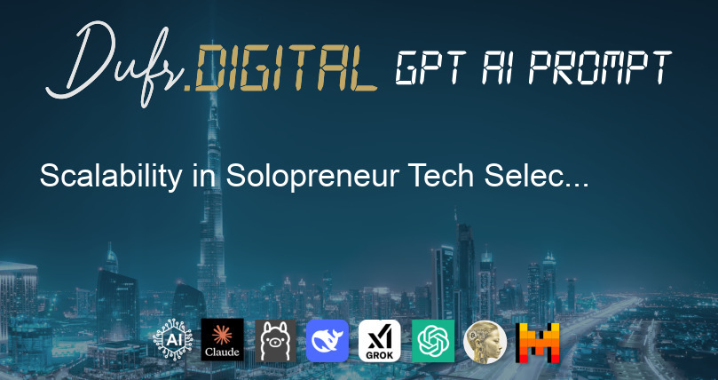 Scalability in Solopreneur Tech Selection
