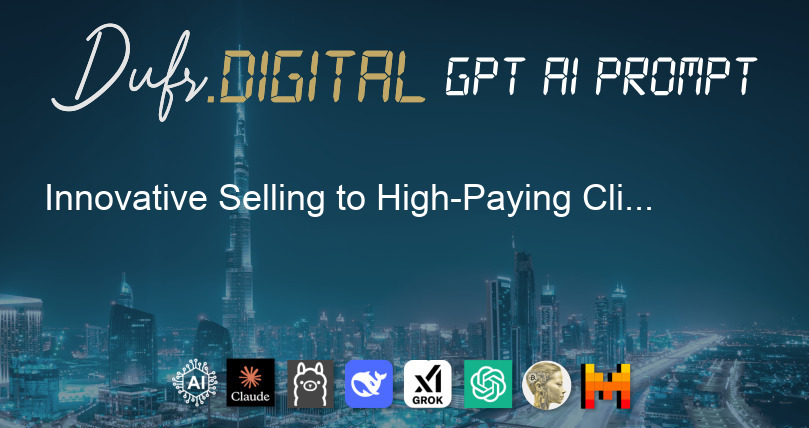 Innovative Selling to High-Paying Clients