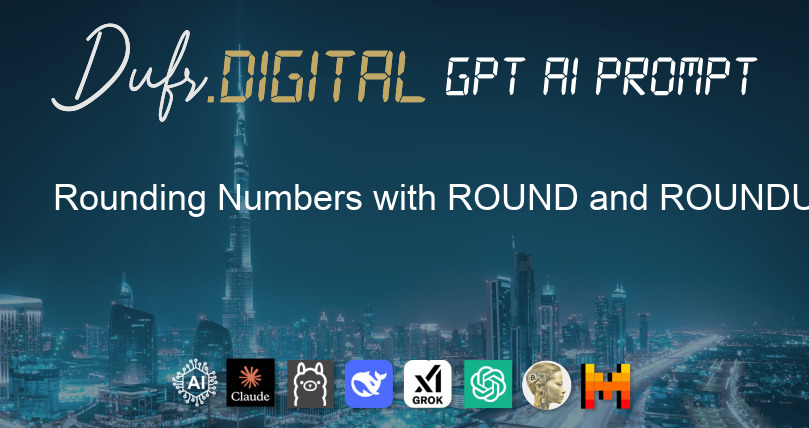 Rounding Numbers with ROUND and ROUNDUP